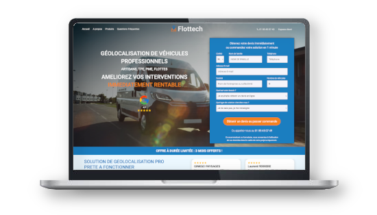 Création du site Web Flottech